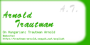 arnold trautman business card